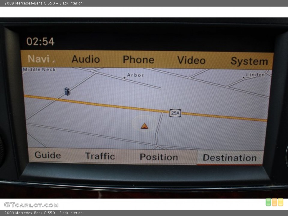 Black Interior Navigation for the 2009 Mercedes-Benz G 550 #79803849