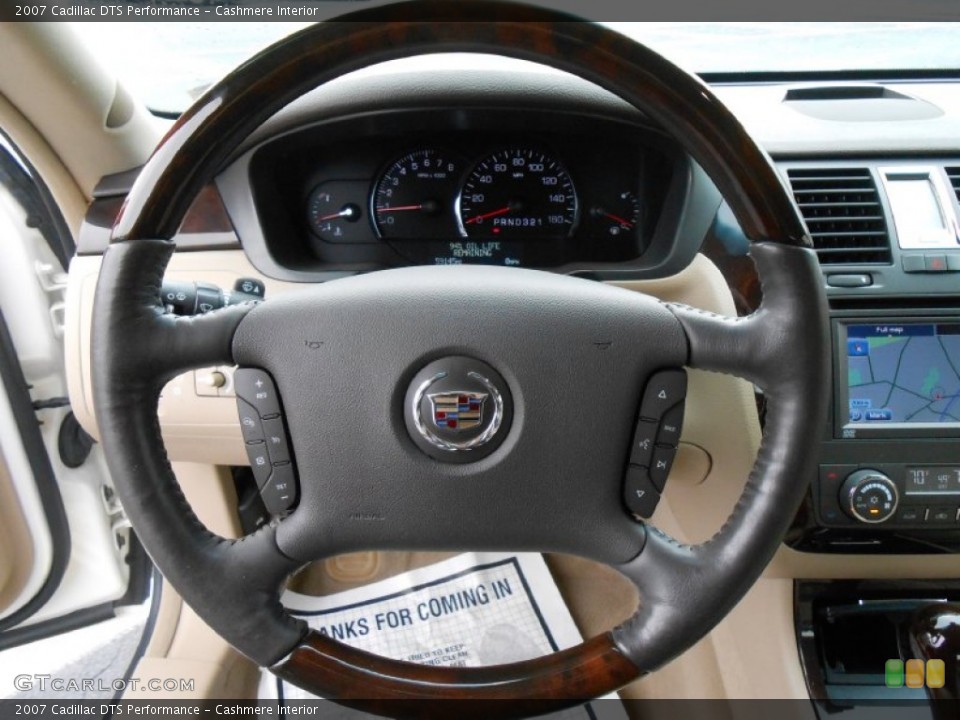Cashmere Interior Steering Wheel for the 2007 Cadillac DTS Performance #79804039