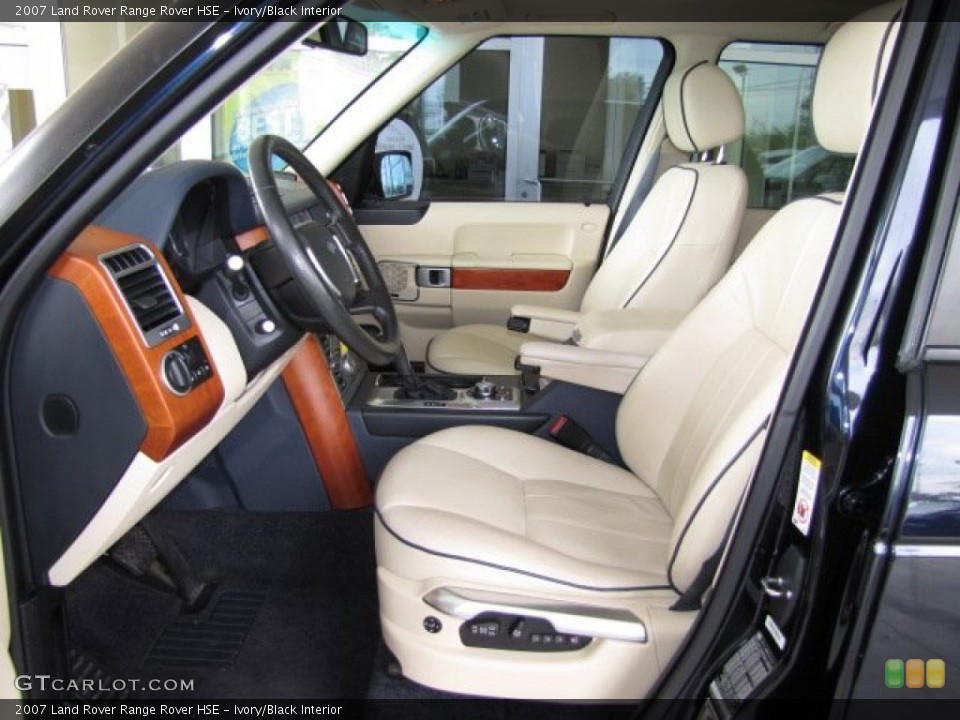 Ivory/Black Interior Photo for the 2007 Land Rover Range Rover HSE #79804078