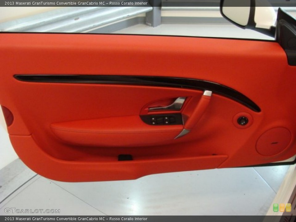 Rosso Corallo Interior Door Panel for the 2013 Maserati GranTurismo Convertible GranCabrio MC #79804144