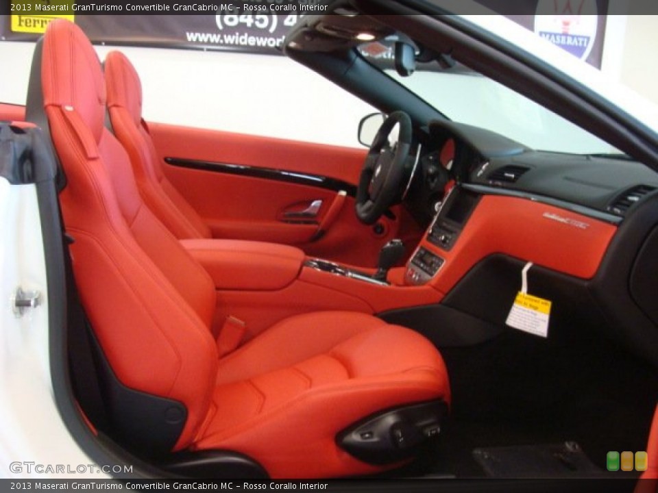 Rosso Corallo Interior Front Seat for the 2013 Maserati GranTurismo Convertible GranCabrio MC #79804189