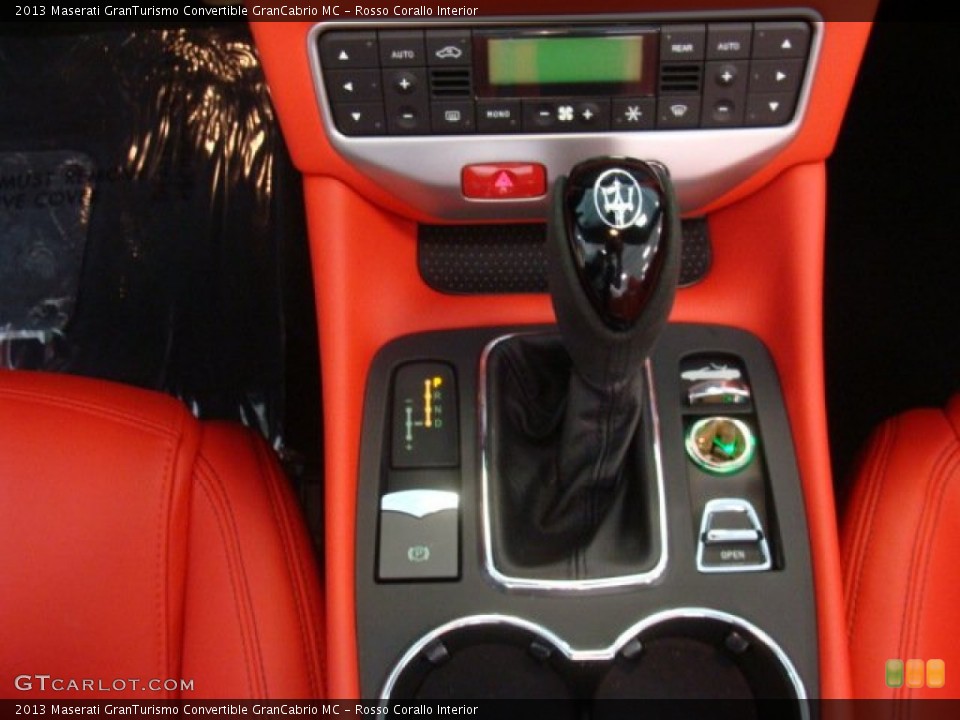 Rosso Corallo Interior Transmission for the 2013 Maserati GranTurismo Convertible GranCabrio MC #79804300