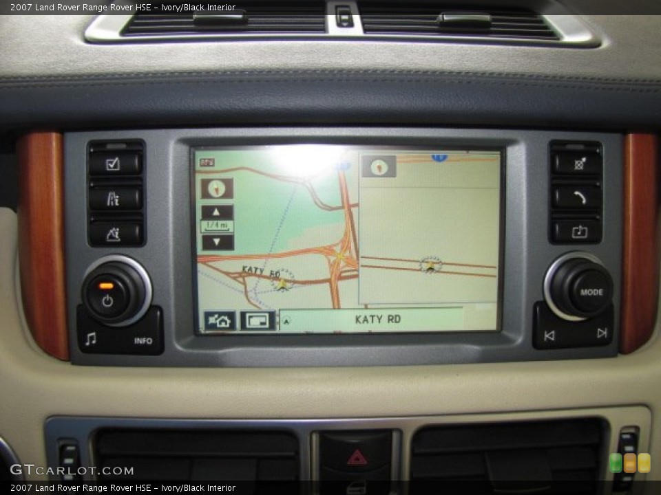 Ivory/Black Interior Navigation for the 2007 Land Rover Range Rover HSE #79804303