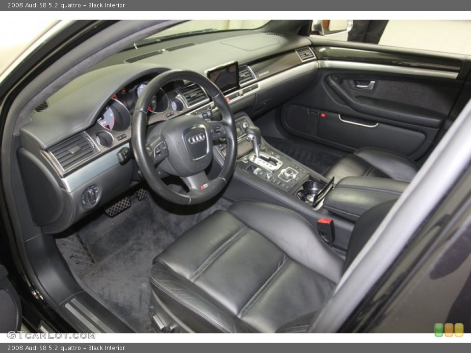 Black Interior Photo for the 2008 Audi S8 5.2 quattro #79805801