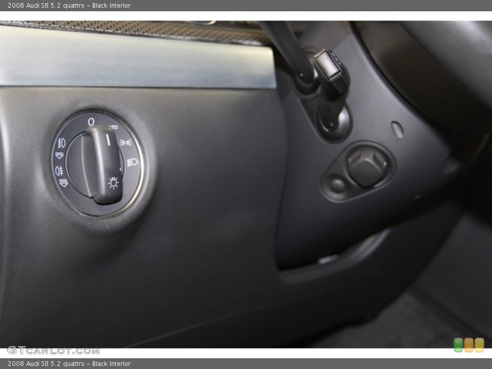 Black Interior Controls for the 2008 Audi S8 5.2 quattro #79806094