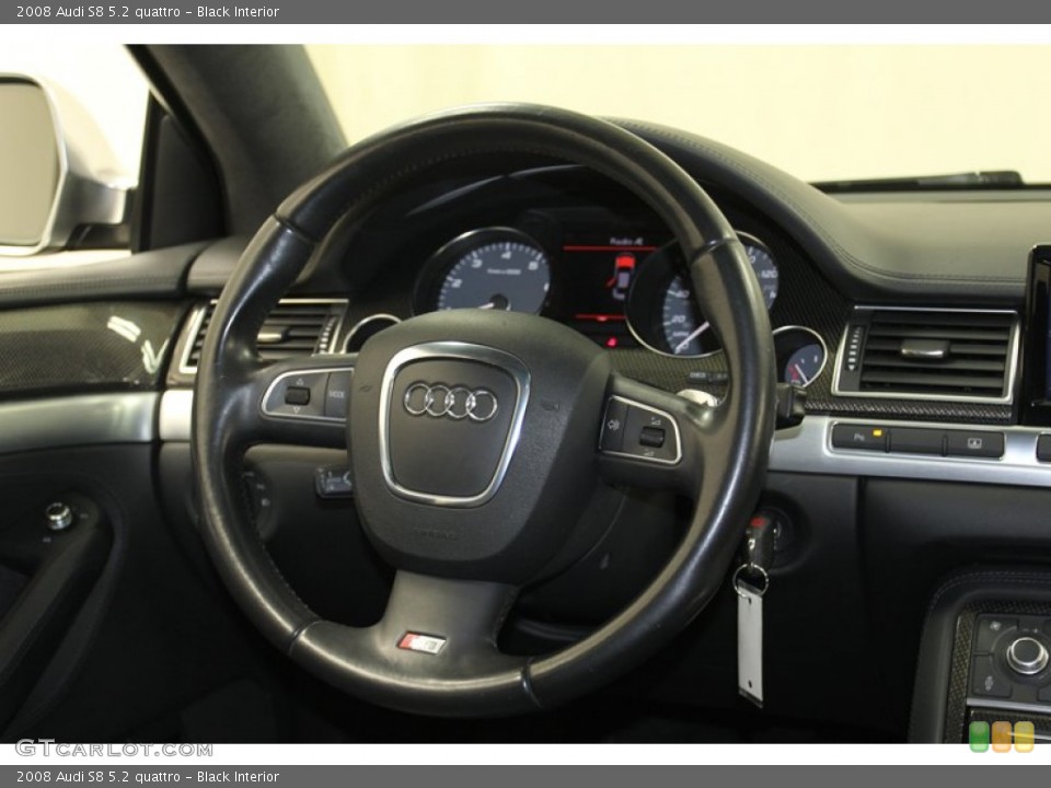 Black Interior Steering Wheel for the 2008 Audi S8 5.2 quattro #79806123