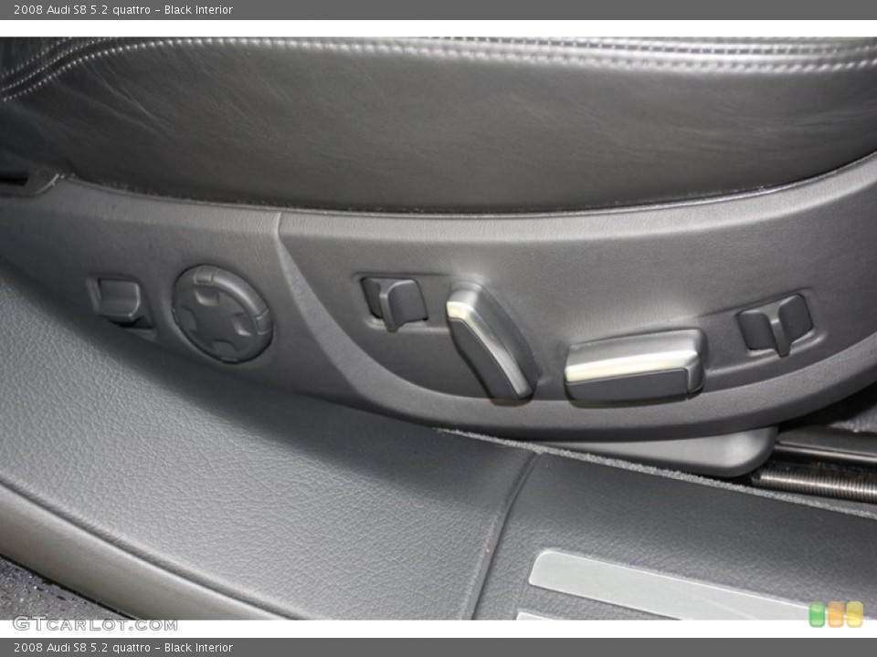 Black Interior Front Seat for the 2008 Audi S8 5.2 quattro #79806205