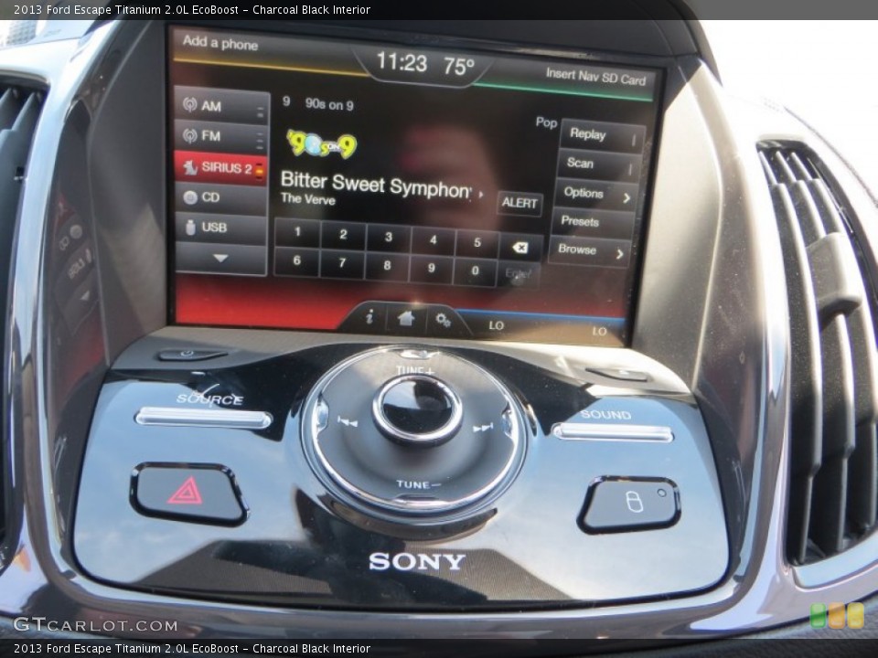 Charcoal Black Interior Controls for the 2013 Ford Escape Titanium 2.0L EcoBoost #79806568