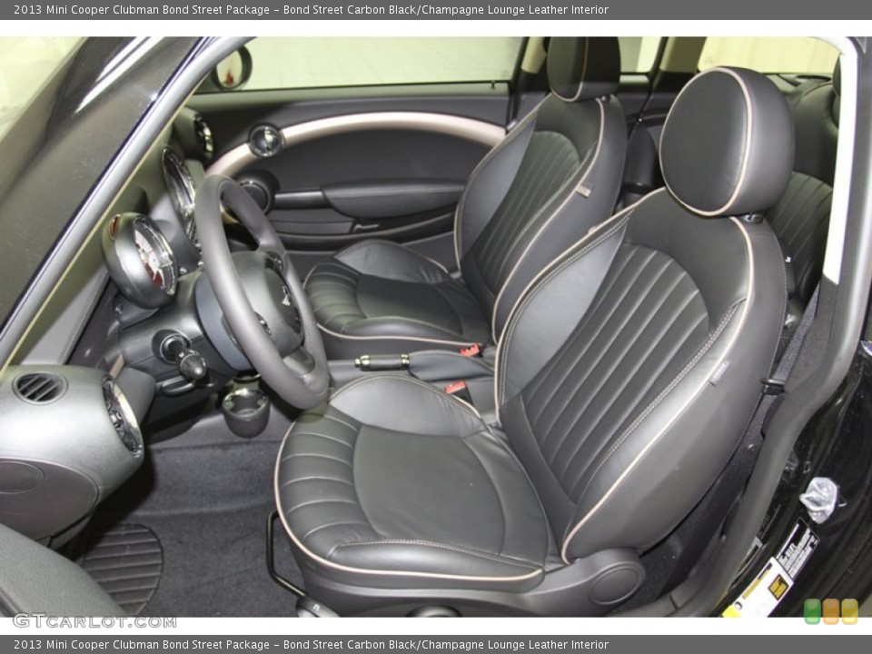 Bond Street Carbon Black/Champagne Lounge Leather Interior Photo for the 2013 Mini Cooper Clubman Bond Street Package #79806844