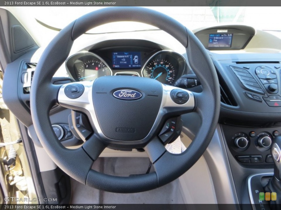 Medium Light Stone Interior Steering Wheel for the 2013 Ford Escape SE 1.6L EcoBoost #79806907
