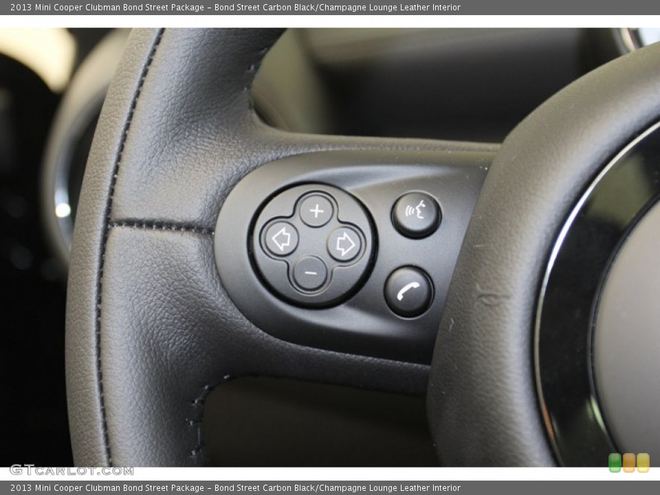 Bond Street Carbon Black/Champagne Lounge Leather Interior Controls for the 2013 Mini Cooper Clubman Bond Street Package #79807006