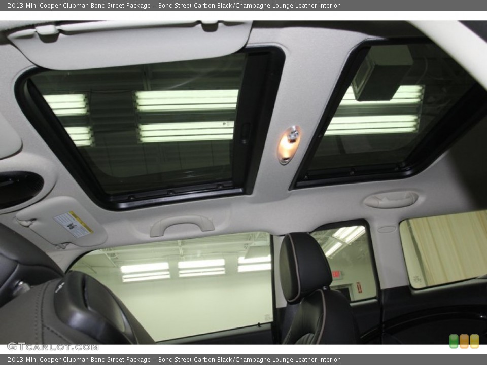 Bond Street Carbon Black/Champagne Lounge Leather Interior Sunroof for the 2013 Mini Cooper Clubman Bond Street Package #79807018