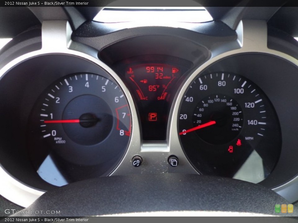Black/Silver Trim Interior Gauges for the 2012 Nissan Juke S #79807029