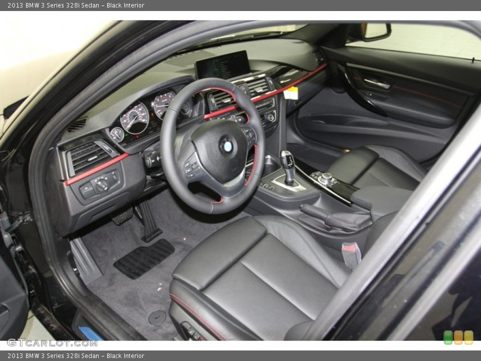 Black Interior Prime Interior for the 2013 BMW 3 Series 328i Sedan #79807377