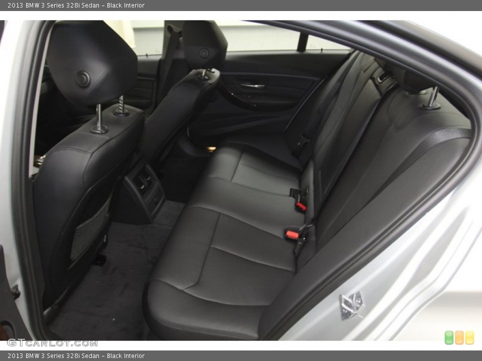 Black Interior Rear Seat for the 2013 BMW 3 Series 328i Sedan #79807647