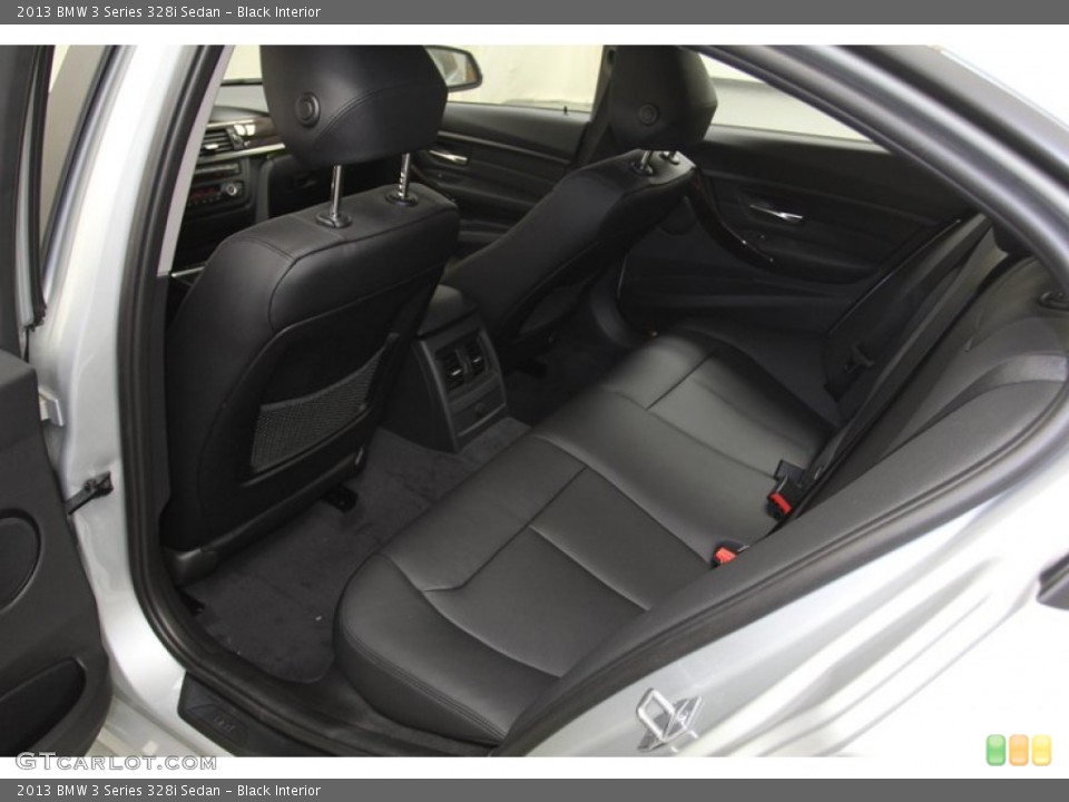 Black Interior Rear Seat for the 2013 BMW 3 Series 328i Sedan #79807774