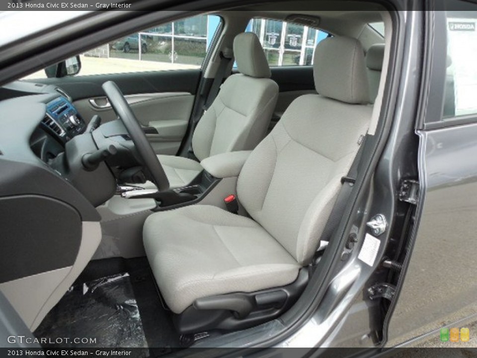 Gray Interior Front Seat for the 2013 Honda Civic EX Sedan #79808276