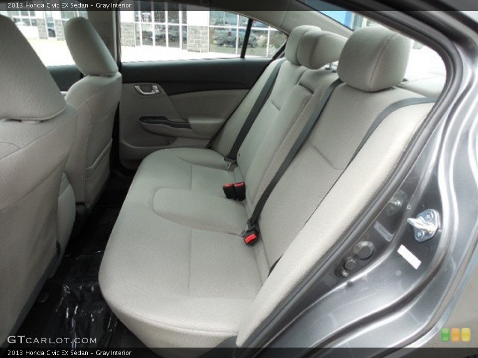 Gray Interior Rear Seat for the 2013 Honda Civic EX Sedan #79808285