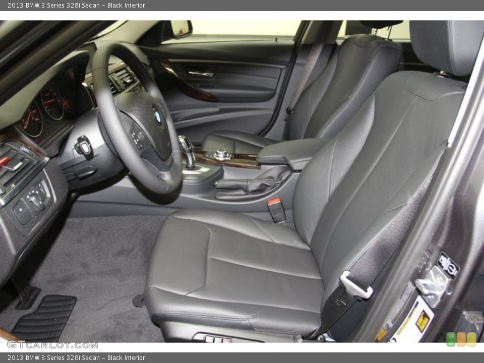 Black Interior Front Seat for the 2013 BMW 3 Series 328i Sedan #79808704