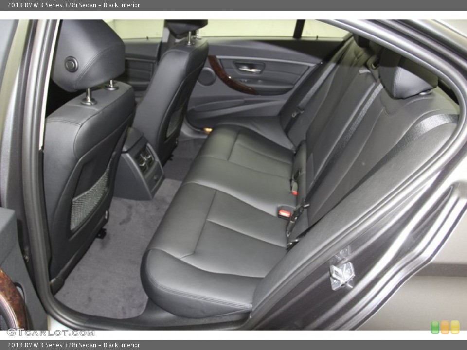 Black Interior Rear Seat for the 2013 BMW 3 Series 328i Sedan #79808786