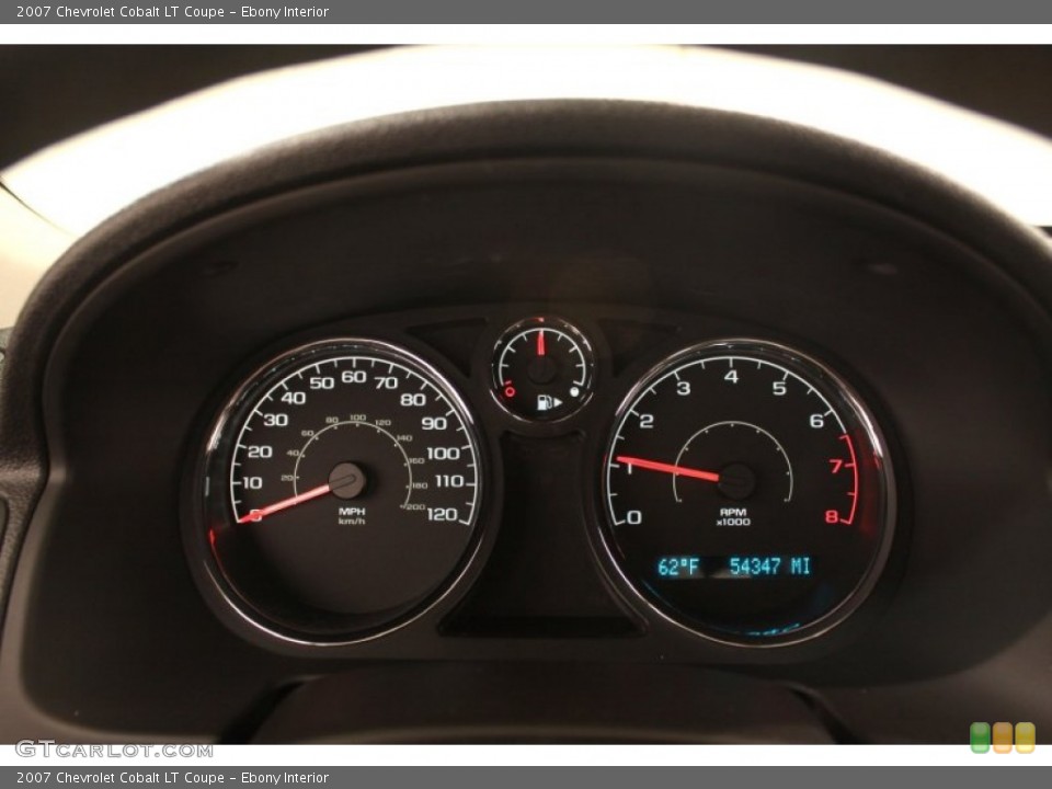 Ebony Interior Gauges for the 2007 Chevrolet Cobalt LT Coupe #79808811