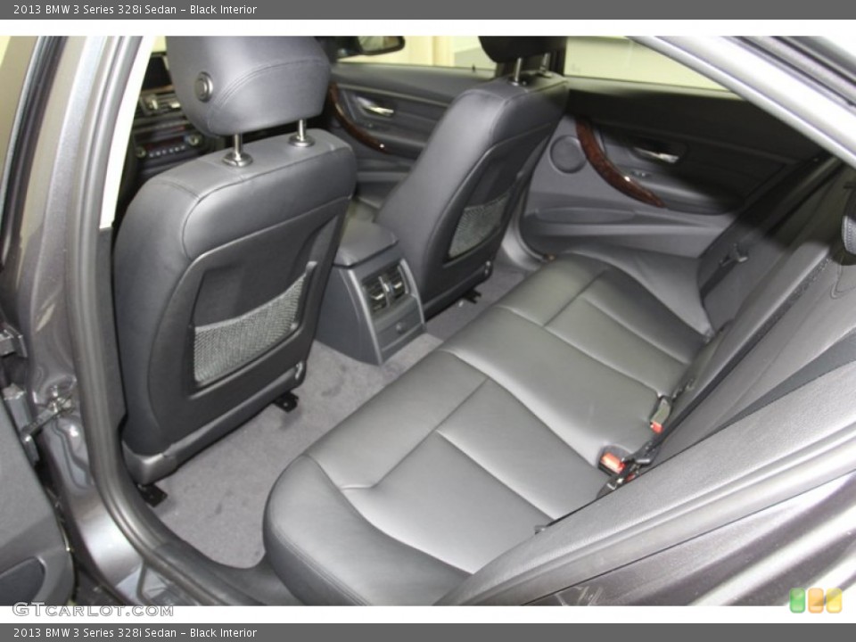 Black Interior Rear Seat for the 2013 BMW 3 Series 328i Sedan #79808920