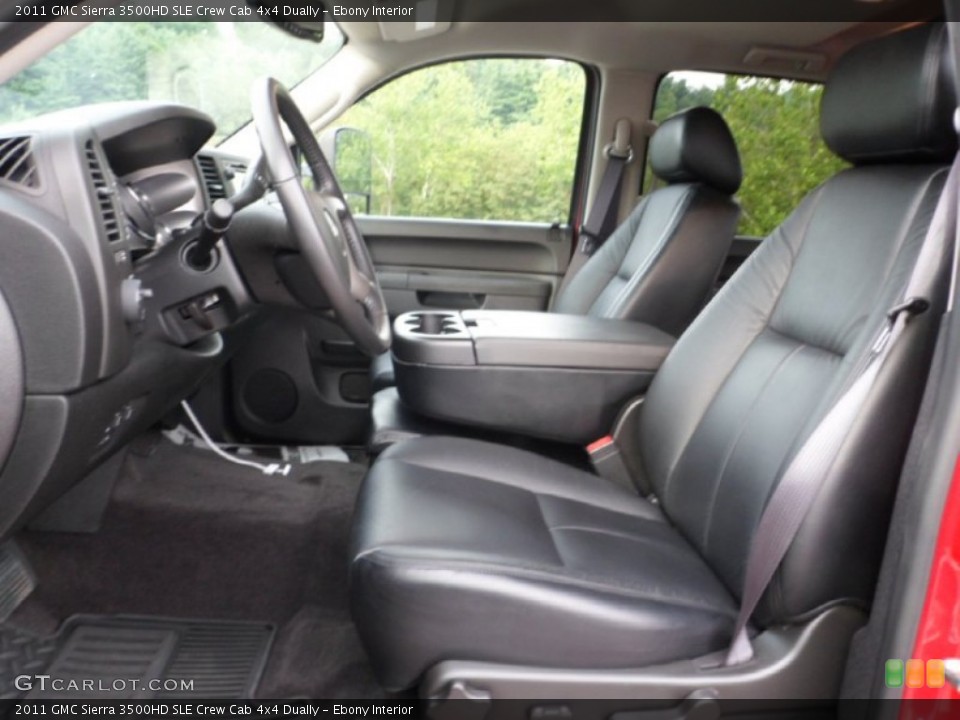 Ebony Interior Photo for the 2011 GMC Sierra 3500HD SLE Crew Cab 4x4 Dually #79809919