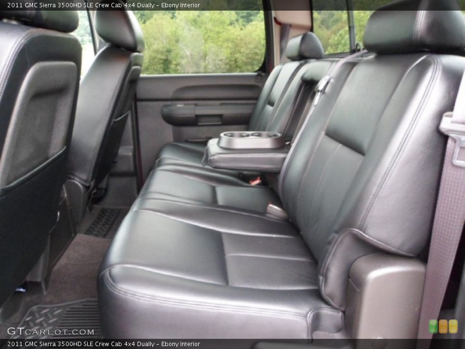 Ebony Interior Rear Seat for the 2011 GMC Sierra 3500HD SLE Crew Cab 4x4 Dually #79810009