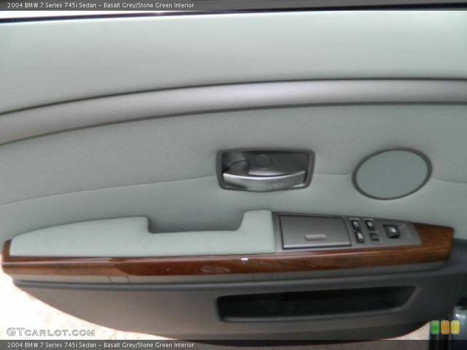Basalt Grey/Stone Green Interior Door Panel for the 2004 BMW 7 Series 745i Sedan #79813057