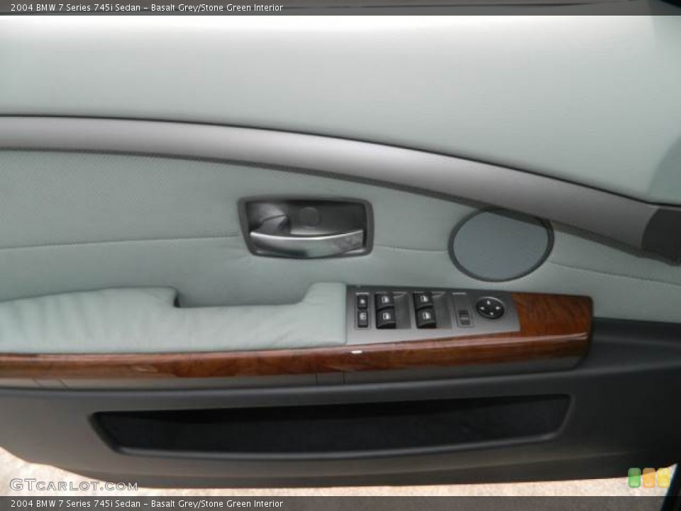 Basalt Grey/Stone Green Interior Door Panel for the 2004 BMW 7 Series 745i Sedan #79813060