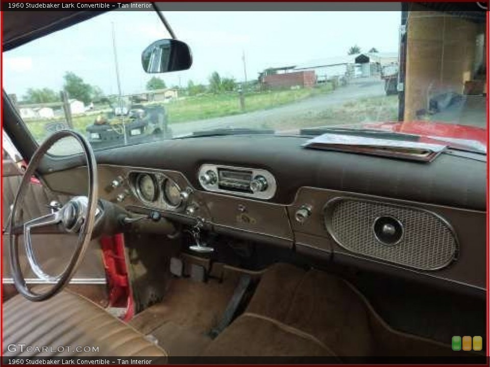 Tan Interior Dashboard for the 1960 Studebaker Lark Convertible #79814691