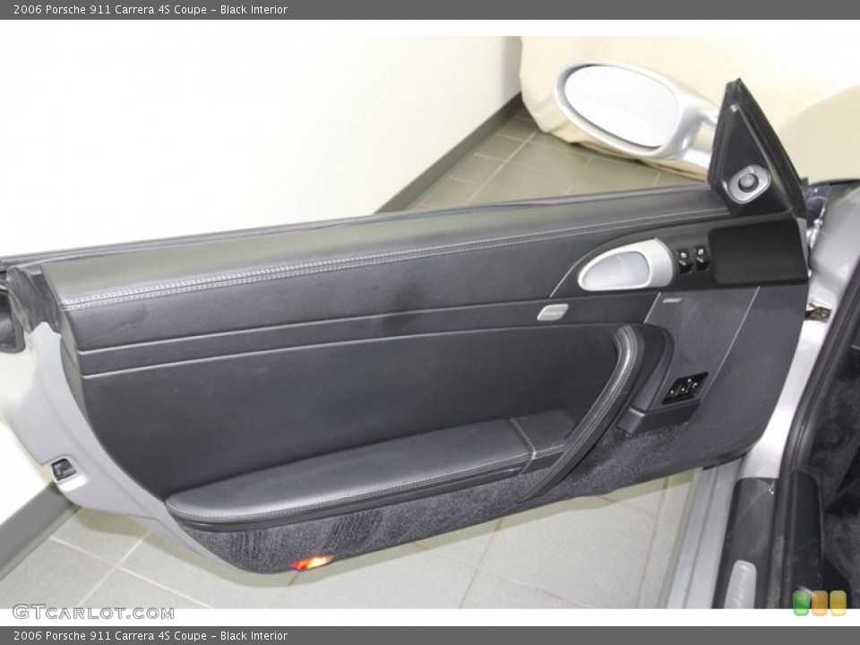 Black Interior Door Panel for the 2006 Porsche 911 Carrera 4S Coupe #79817395