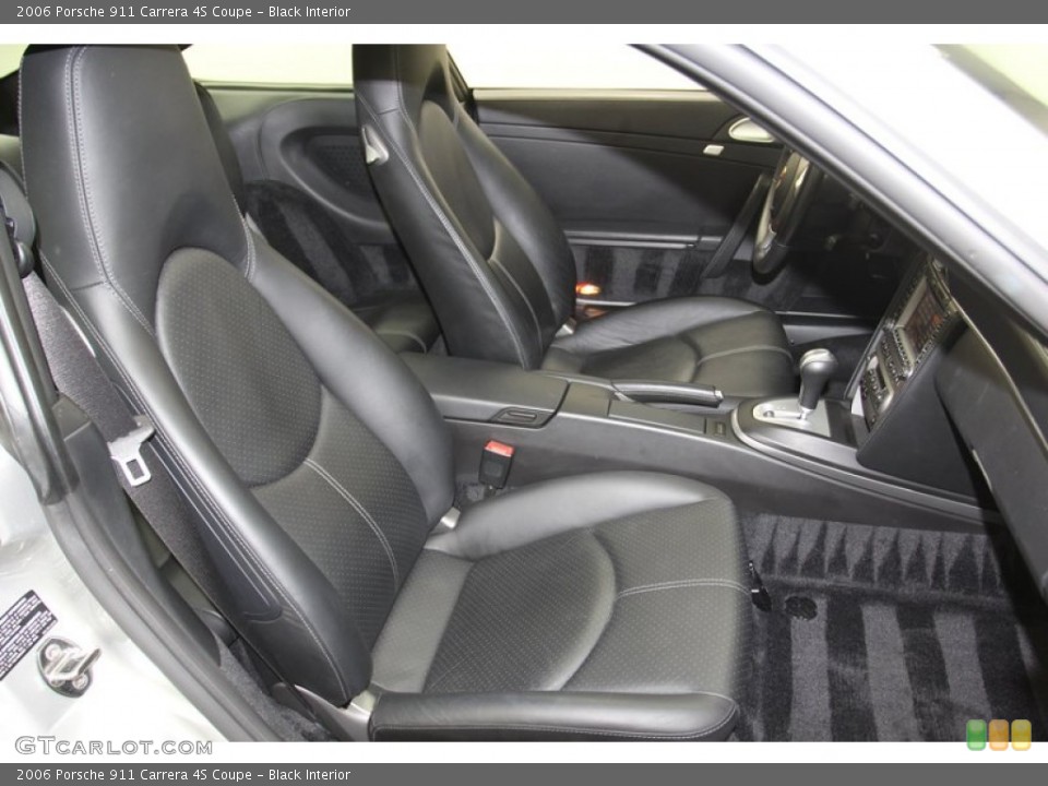 Black Interior Front Seat for the 2006 Porsche 911 Carrera 4S Coupe #79817814