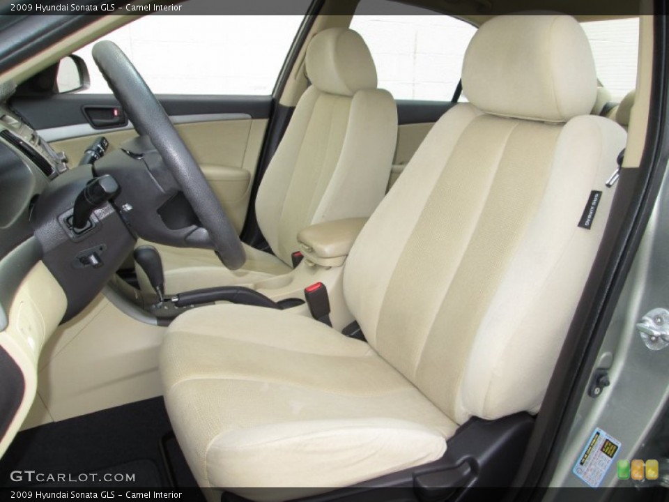 Camel Interior Front Seat for the 2009 Hyundai Sonata GLS #79818320