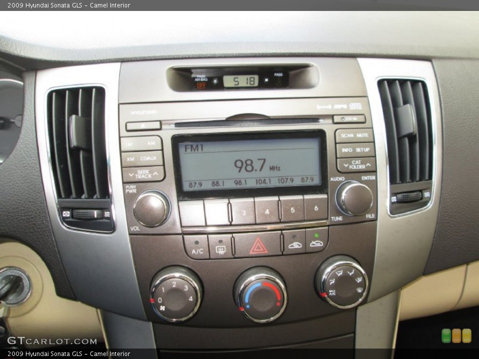 Camel Interior Controls for the 2009 Hyundai Sonata GLS #79818445