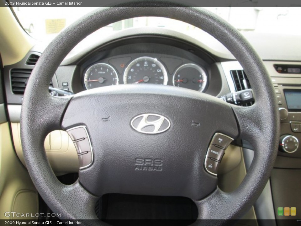 Camel Interior Steering Wheel for the 2009 Hyundai Sonata GLS #79818484