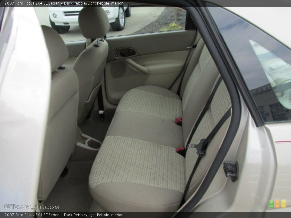 Dark Pebble/Light Pebble Interior Rear Seat for the 2007 Ford Focus ZX4 SE Sedan #79818957
