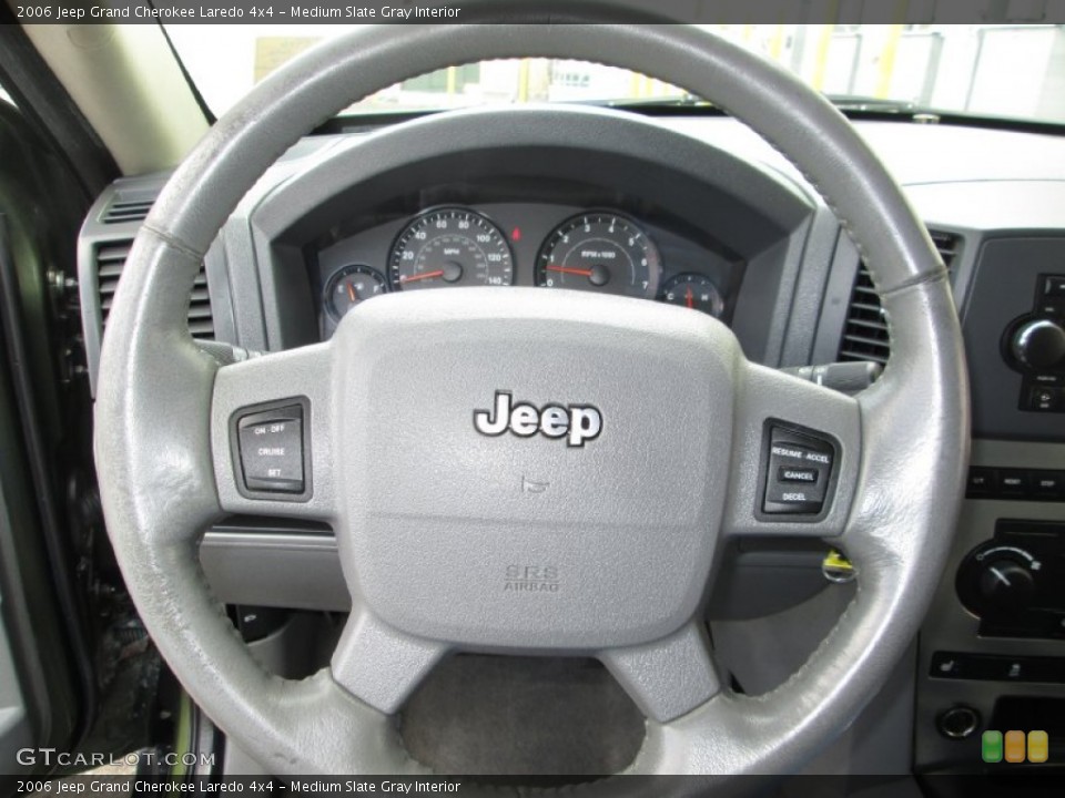 Medium Slate Gray Interior Steering Wheel for the 2006 Jeep Grand Cherokee Laredo 4x4 #79819106