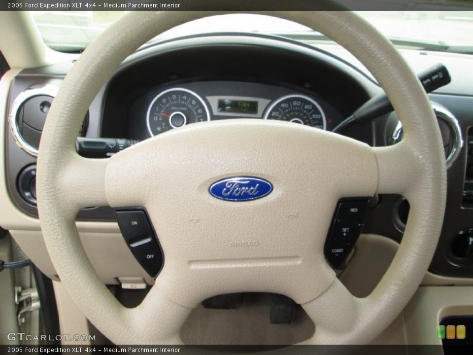 Medium Parchment Interior Steering Wheel for the 2005 Ford Expedition XLT 4x4 #79820545