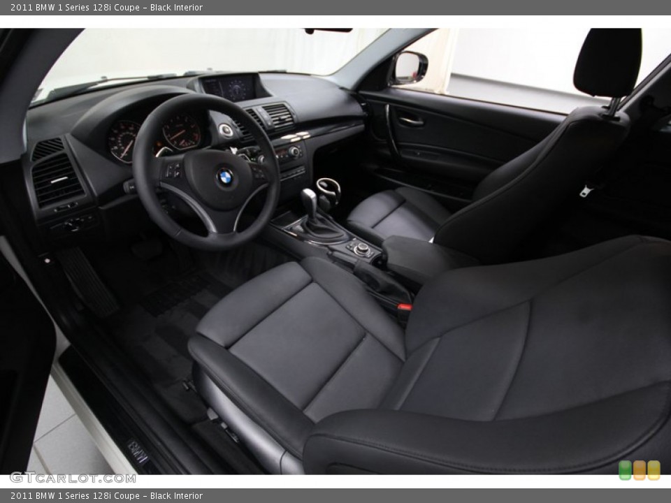 Black 2011 BMW 1 Series Interiors