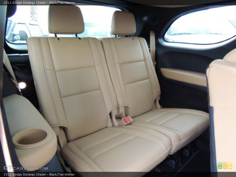 Black/Tan Interior Rear Seat for the 2011 Dodge Durango Citadel #79822656
