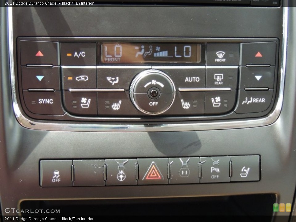 Black/Tan Interior Controls for the 2011 Dodge Durango Citadel #79822972
