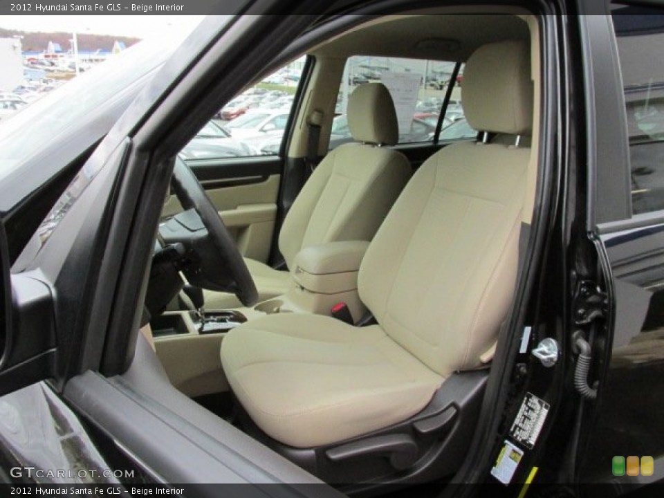 Beige Interior Front Seat for the 2012 Hyundai Santa Fe GLS #79823938