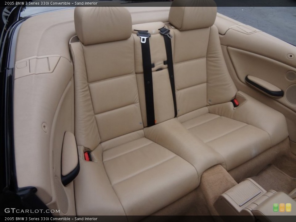 Sand Interior Rear Seat for the 2005 BMW 3 Series 330i Convertible #79825103