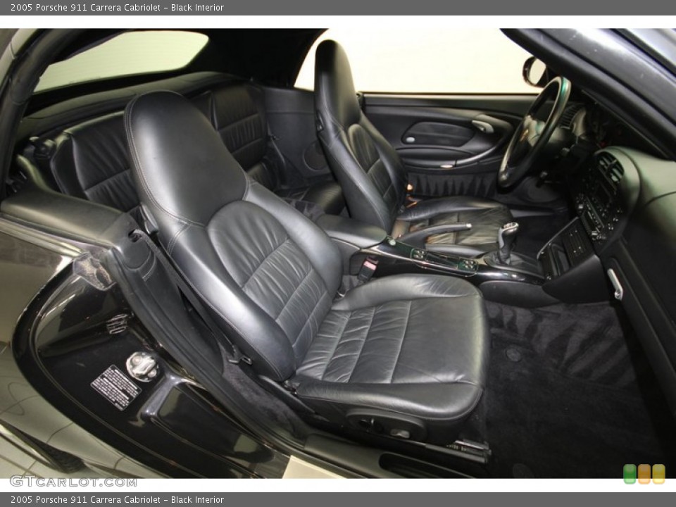 Black Interior Front Seat for the 2005 Porsche 911 Carrera Cabriolet #79825408