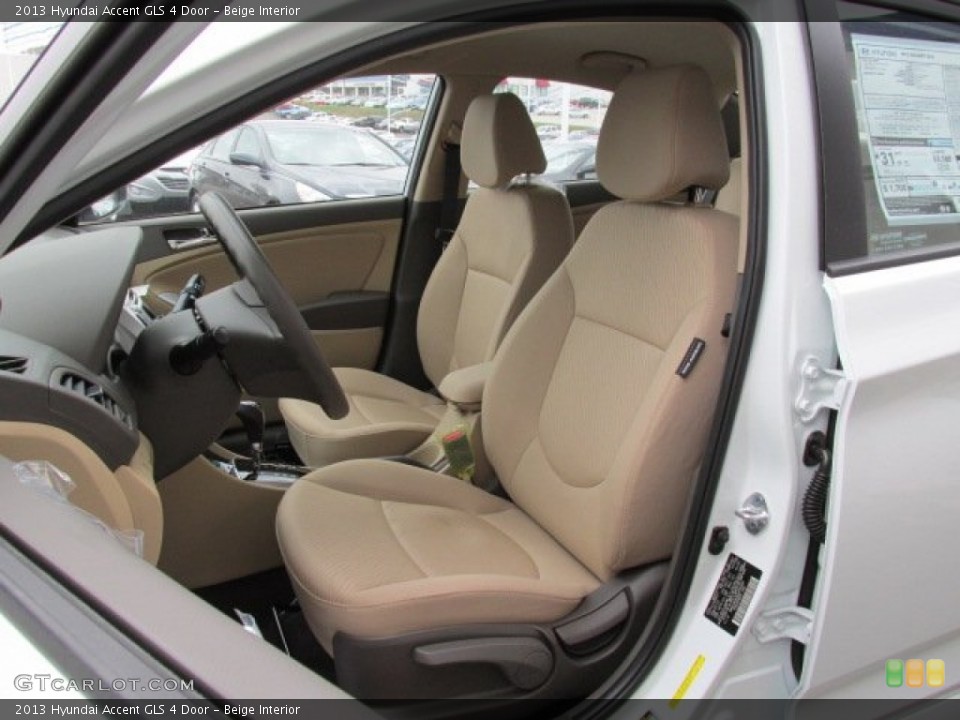 Beige Interior Photo for the 2013 Hyundai Accent GLS 4 Door #79825489