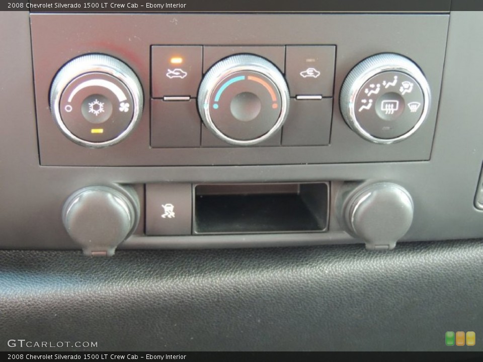 Ebony Interior Controls for the 2008 Chevrolet Silverado 1500 LT Crew Cab #79825809