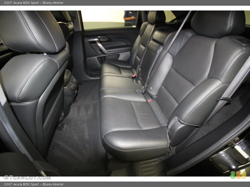 Ebony Interior Rear Seat for the 2007 Acura MDX Sport #79825811