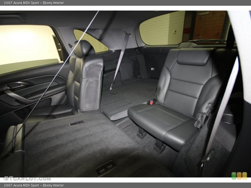 Ebony Interior Rear Seat for the 2007 Acura MDX Sport #79825835