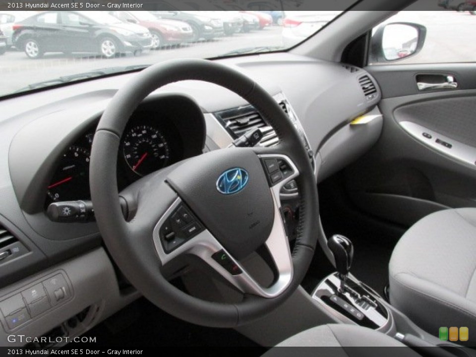 Gray Interior Dashboard for the 2013 Hyundai Accent SE 5 Door #79826104